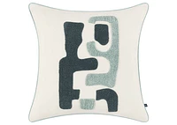 Pomo Pillow 20x20 Ivory/Blue