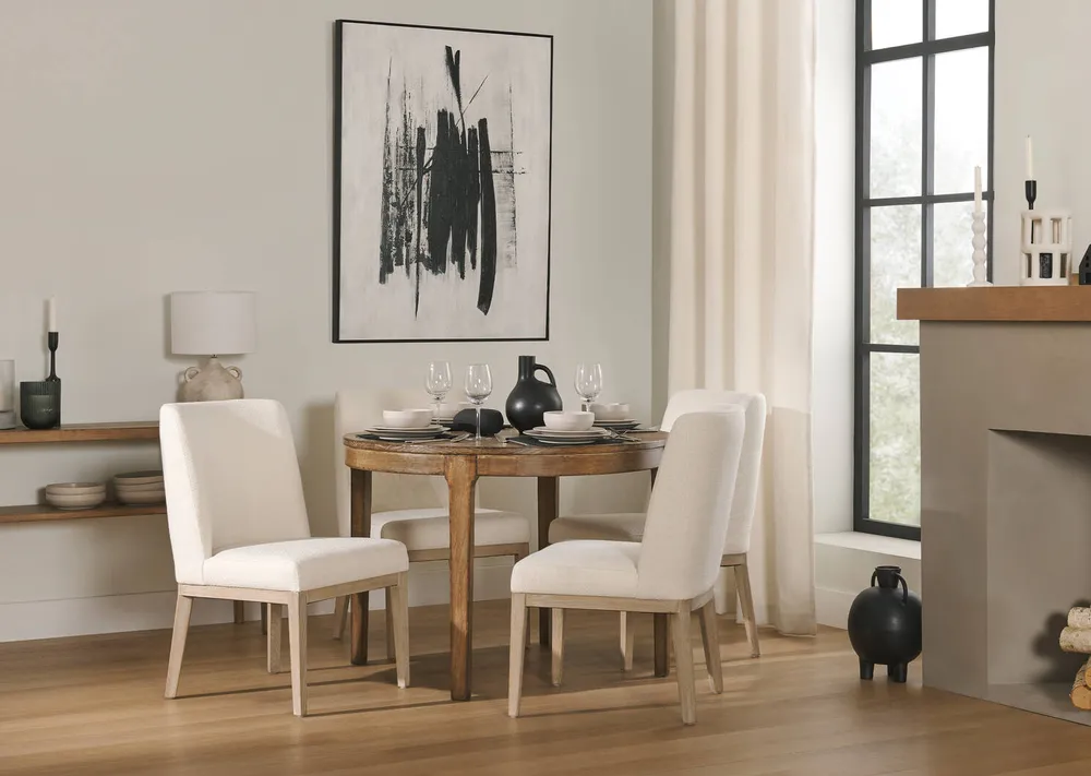 Ryan Dining Chair -Charlotte Ivory/Salt