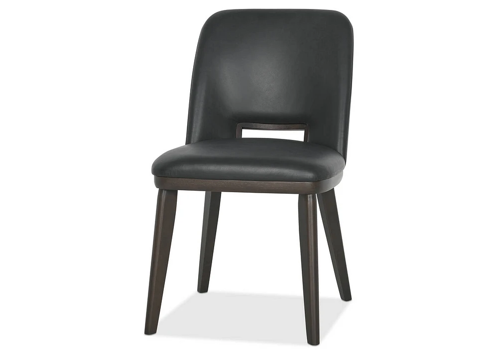 Selene Leather Dining Chair -Olson Slate