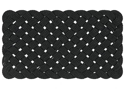 Lover's Knot Doormat Black