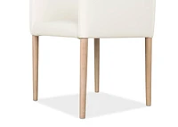 Marciona Lthr Arm Dining Chair -Forega W