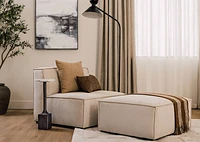 Renard Throw 50x60 Mushroom/Ivory