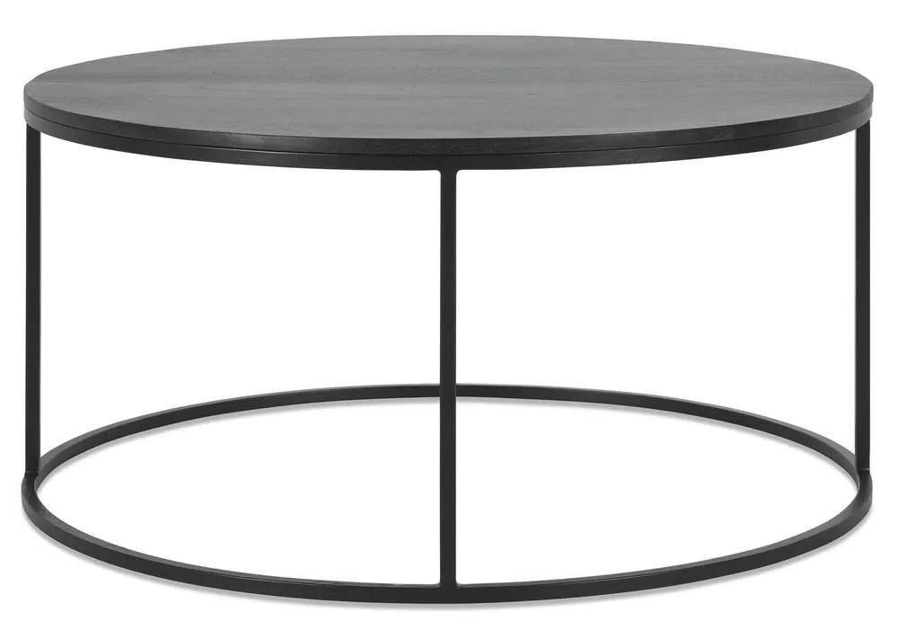 Crosby Round Coffee Table -Mango Black