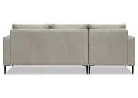 Lucca Custom Leather Sofa Chaise