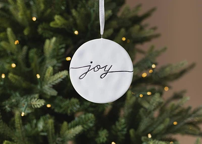 Joy Script Ornament