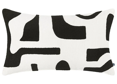 Roque Pillow 14x24 Ivory/Black