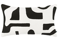 Roque Pillow 14x24 Ivory/Black
