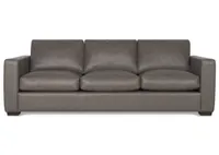 Brewer Leather Sofa -Piper Thunder