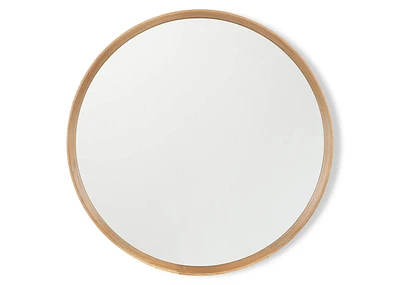 Magda Oak Wall Mirror Round