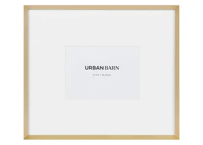 Russo Gallery Frame 5x7 Satin Brass