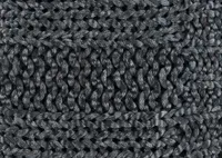 Keaton Chunky Throw Charcoal/Black