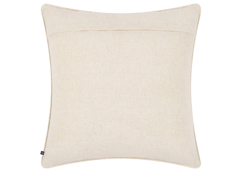 Amaris Cotton Pillow 20x20 Sand/Black