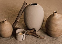 Foley Candle Holder Brown