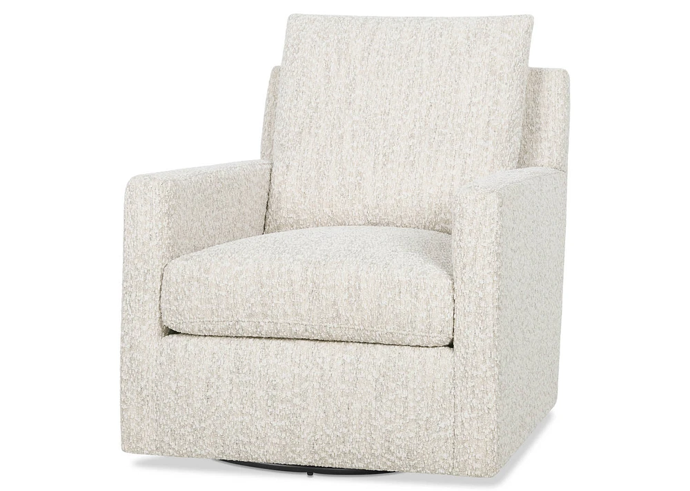 Sadie Swivel Armchair -Zell Pearl