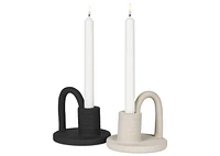 Newton Candle Holder Black