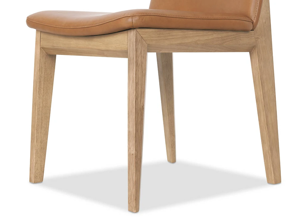 Ciera Leather Dining Chair -Olson Camel