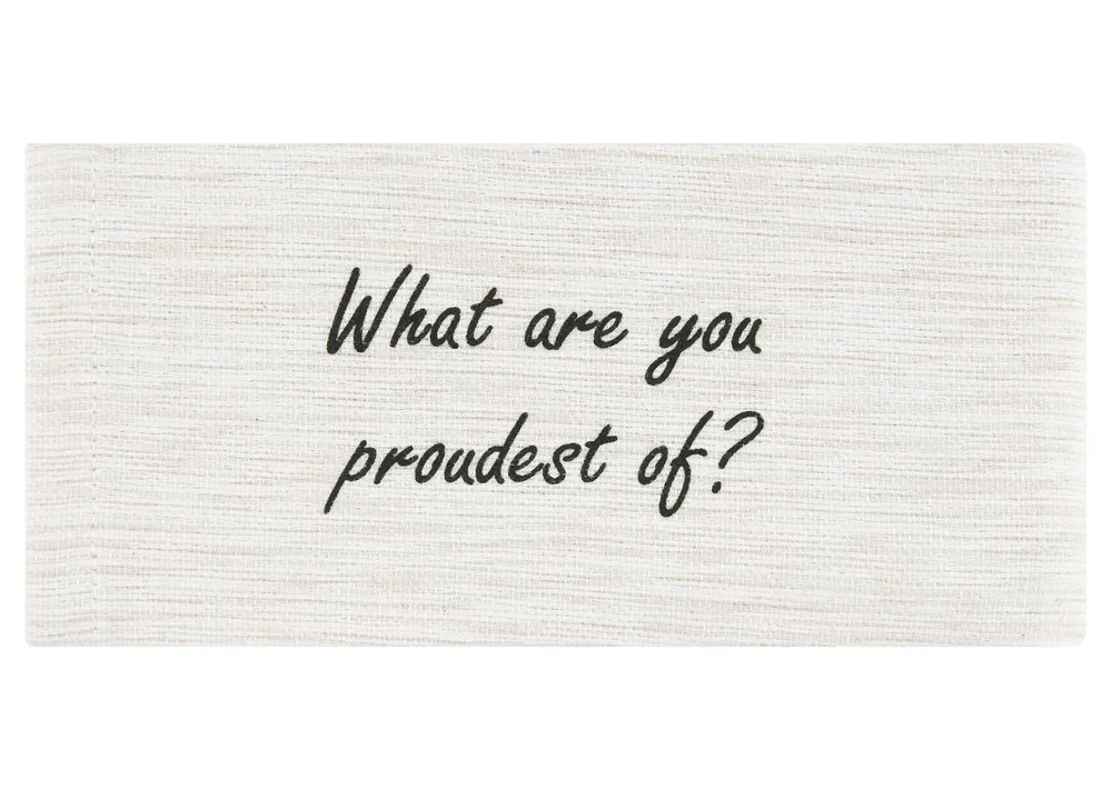 Life Questions Napkins Set of 8 Oatmeal