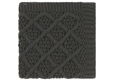 Curtis Cotton Chunky Throw Dark Grey