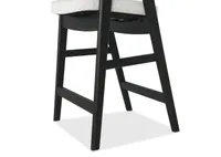 Sophie Counter Stool -Black/Ruby Glacier