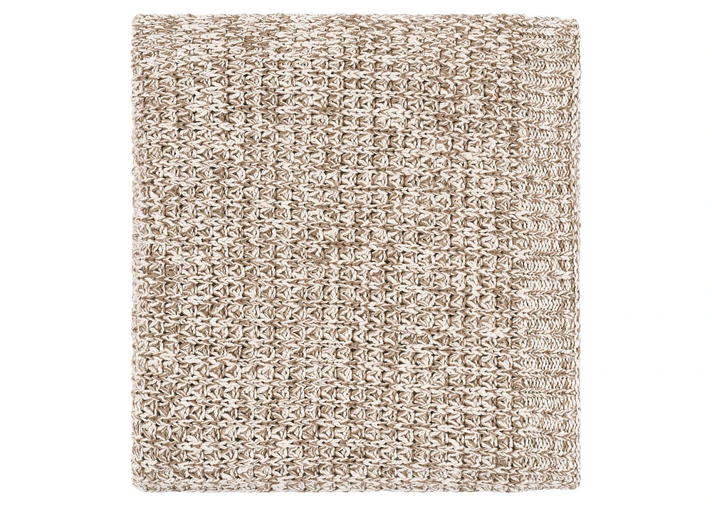 Kian Cotton Throw Mushroom/Natural