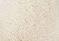 Odin Ottoman -Faux Fur Ivory