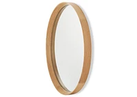 Magda Oak Wall Mirror Round