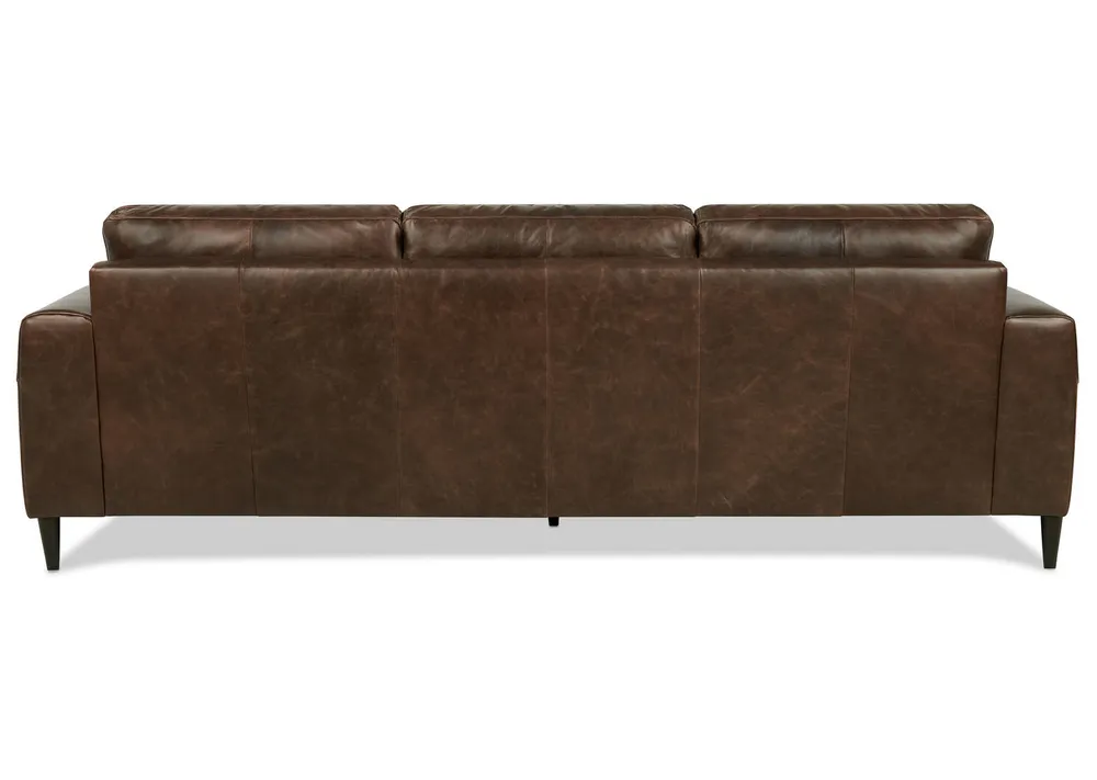 Kaston Leather Sofa -Sevilla Brunette