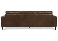 Kaston Leather Sofa -Sevilla Brunette