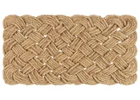 Lover's Knot Doormat Natural