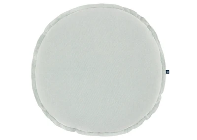 Faria Cotton Round Pillow Blue Mist