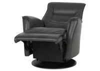Paramount Leather Recliner -Sol Slate