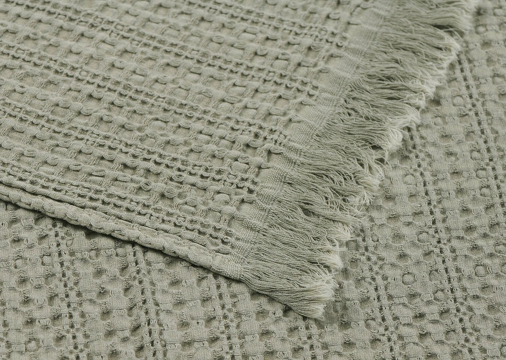Darwin Waffle Throw Sage
