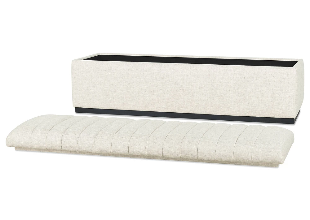 Oliver Storage Bench -Levie Sand