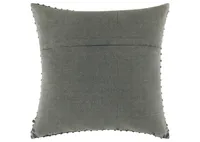 Evaton Cotton Pillow 20x20 Dark Grey