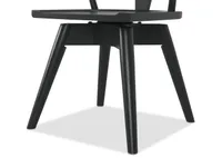 Tolbert Swivel Dining Chair -Mesa Black