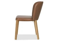 Eldridge Leather Dining Chair -Leo Mocha