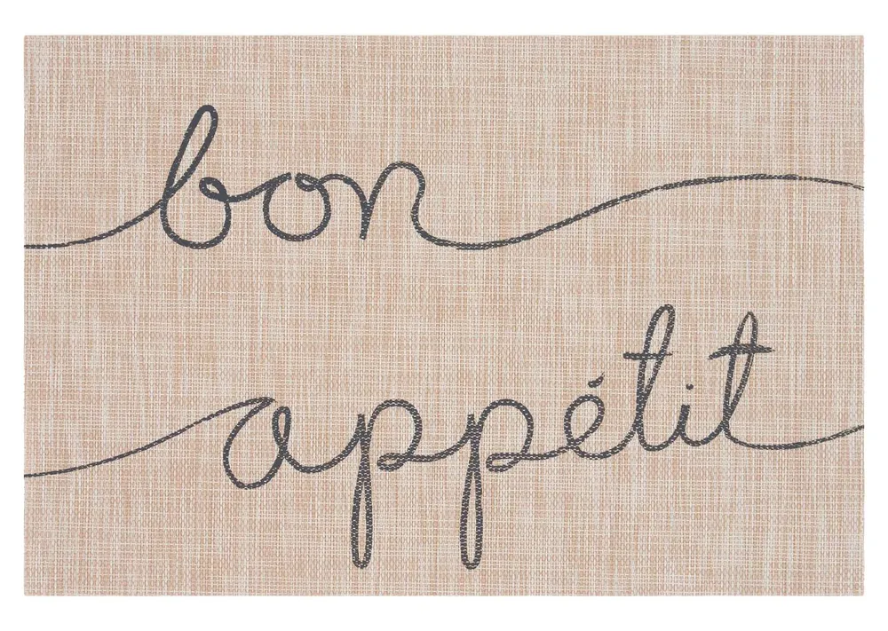 Bon Appetit Placemat Natural/Grey