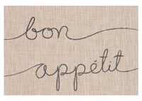 Bon Appetit Placemat Natural/Grey