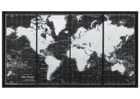 Mapped Out Wall Art Black