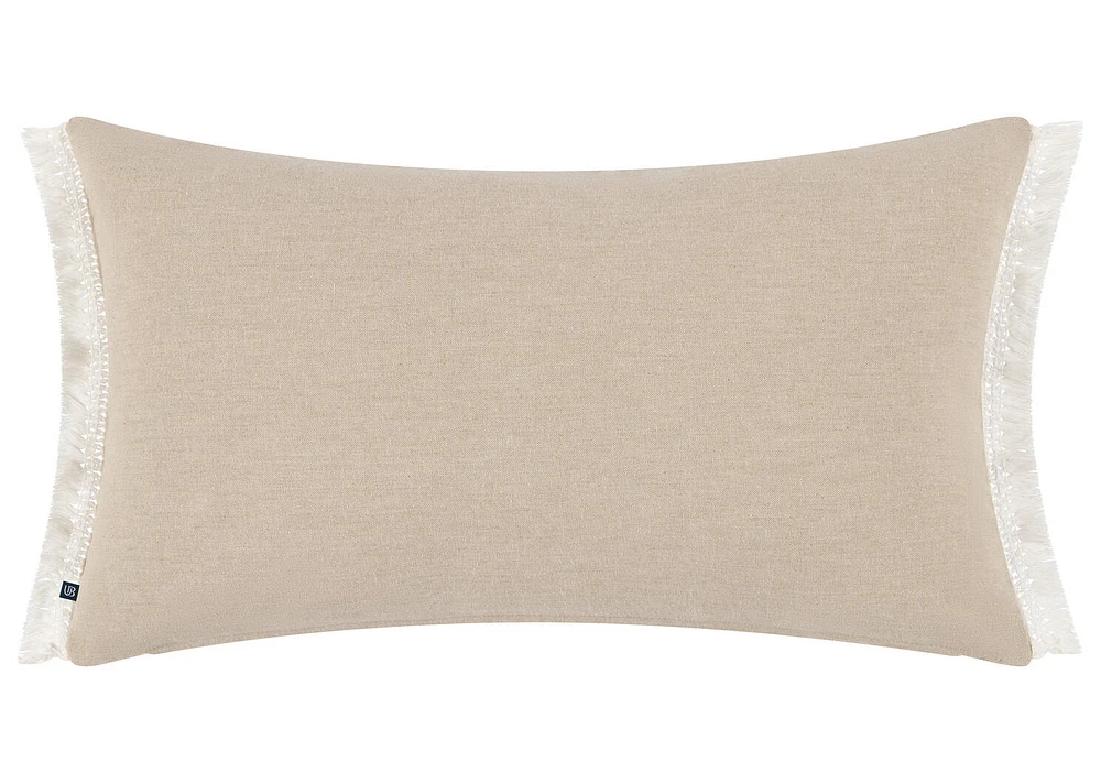 Rena Pillow 14x24 Sand/Ivory