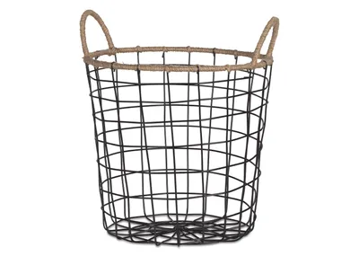 Jackman Wire Basket Small Natural/Bla