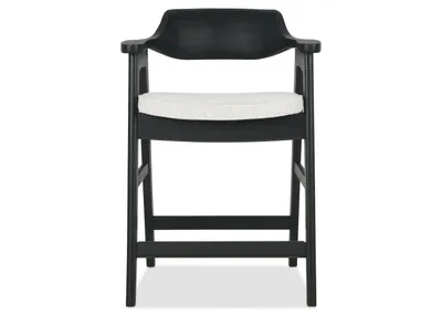 Sophie Counter Stool -Black/Ruby Glacier