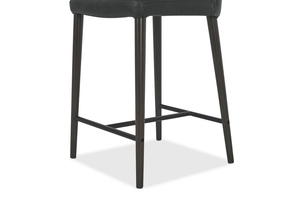 Yvette Lthr Counter Stool -Olson Slate