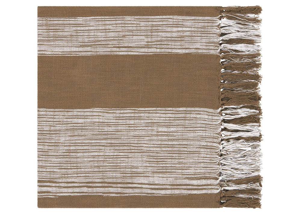 Renard Throw 50x60 Mushroom/Ivory
