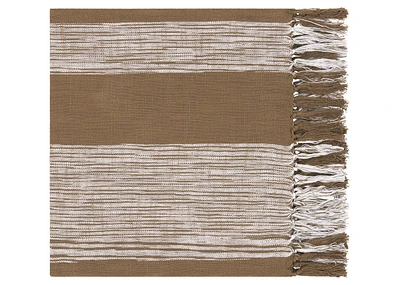 Renard Throw 50x60 Mushroom/Ivory