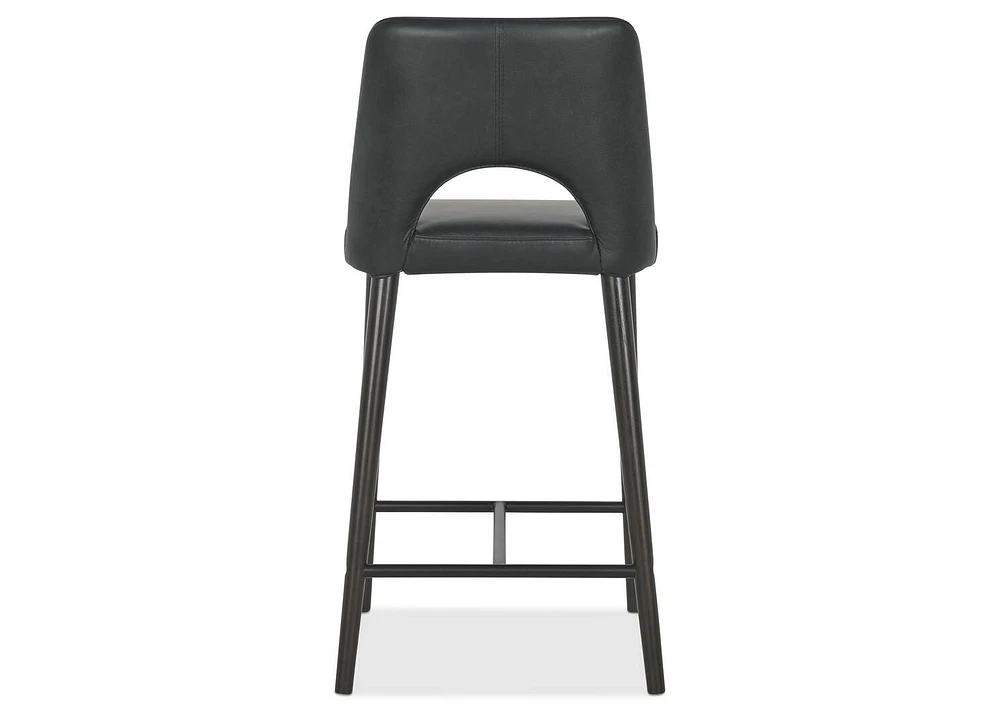 Yvette Lthr Counter Stool -Olson Slate