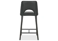 Yvette Lthr Counter Stool -Olson Slate