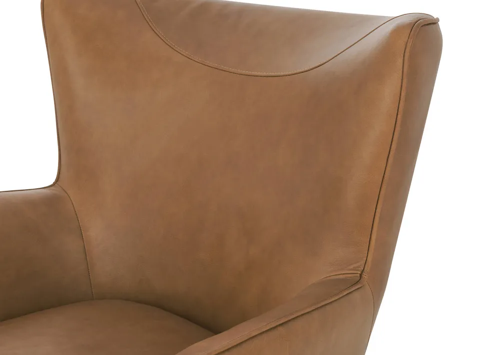 Diablo Leather Armchair -Harrod Tan