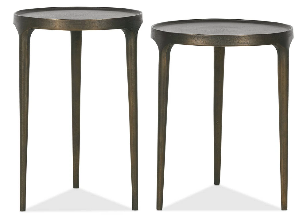 Bautista Accent Table 16" -Bronze