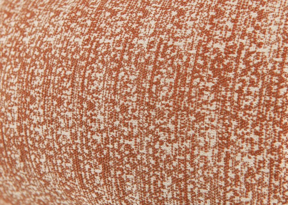 Nia Cotton Jacquard Pillow 12x22 Rust